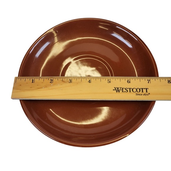Vintage Chocolate Brown Heavy Jumbo Cup & Saucer Set Restaurant Wear Soup Mug - Picture 4 of 6